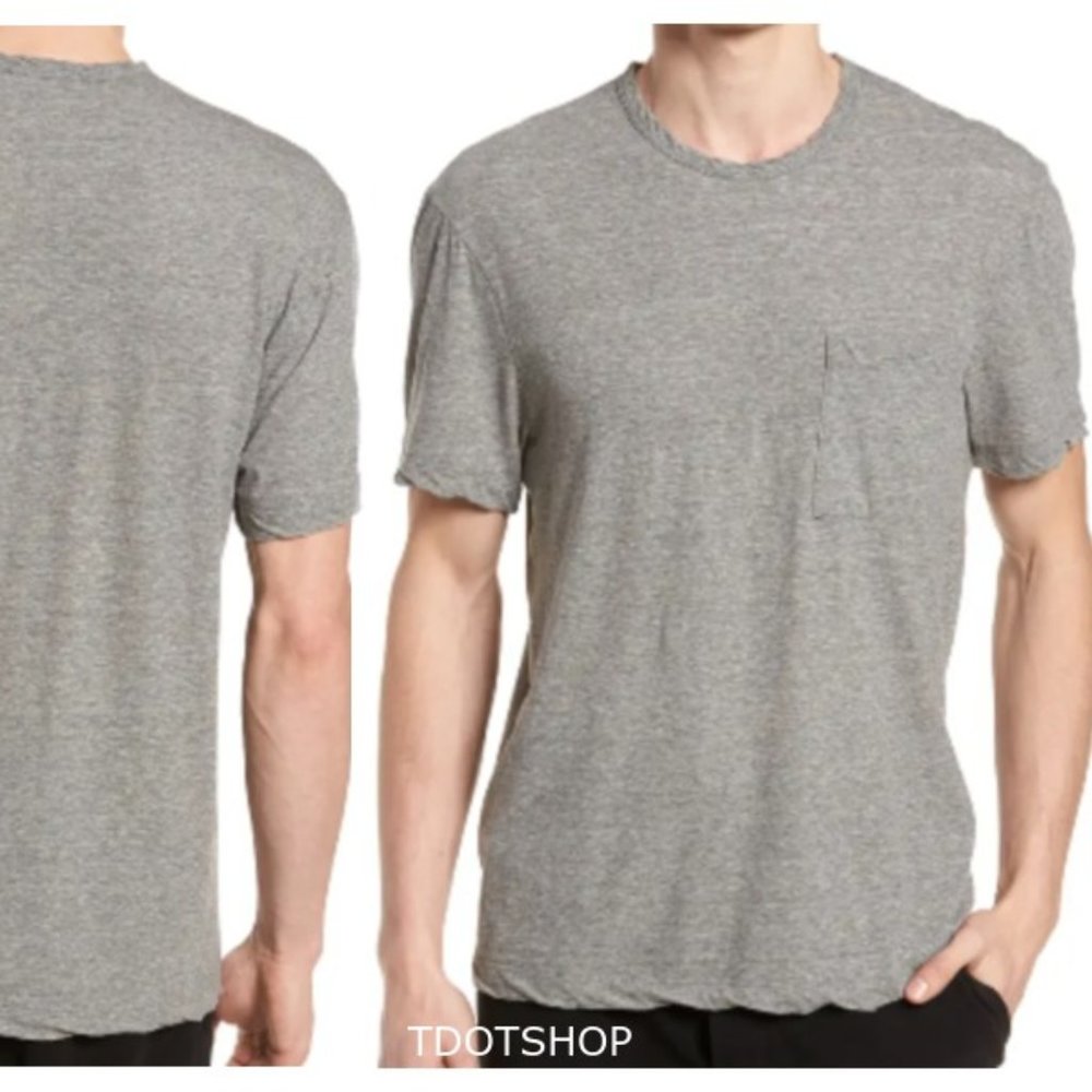 James Perse High Twist T-shirt Heather Grey
